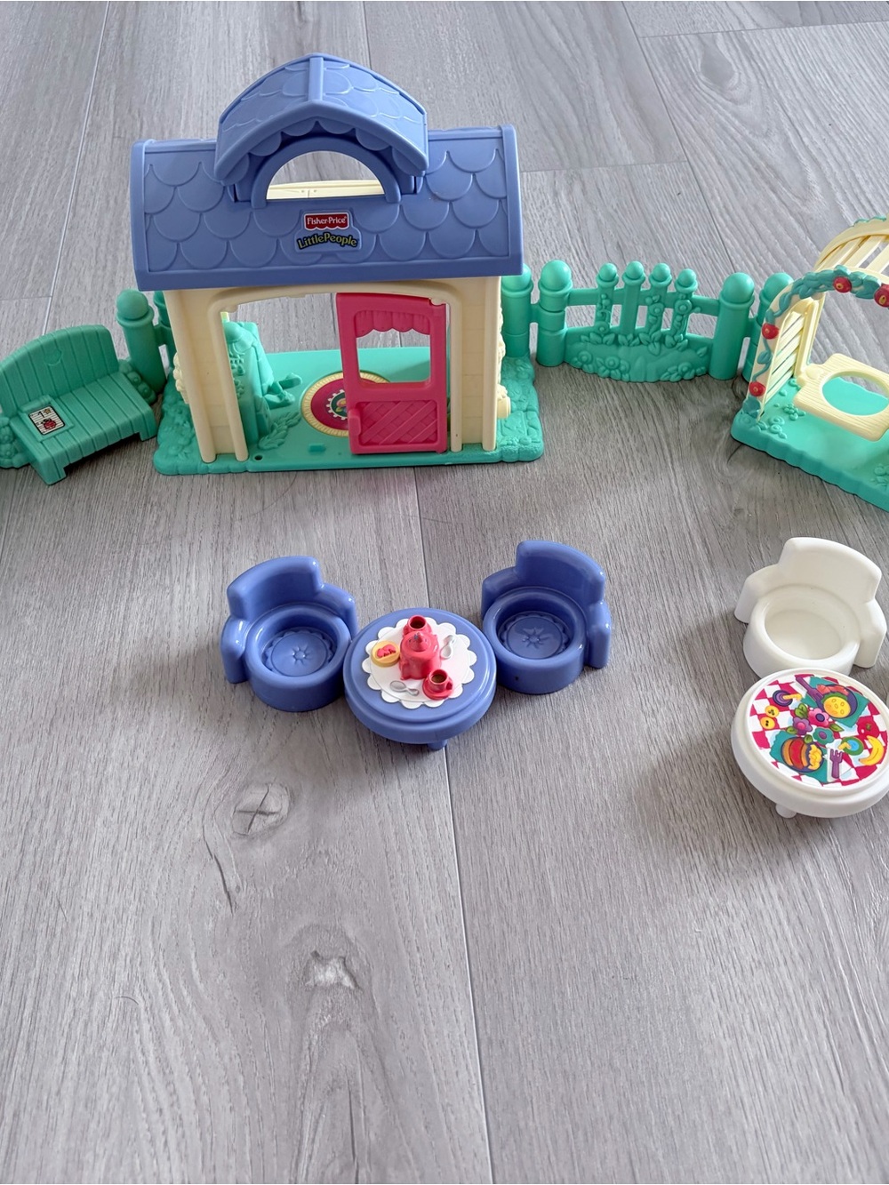 Fisher-Price Little People Garden Tea Party Playset